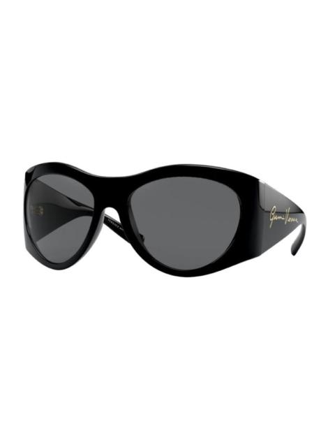 VERSACE Versace Ladies Black Oval Sunglasses VE4392 GB1/87