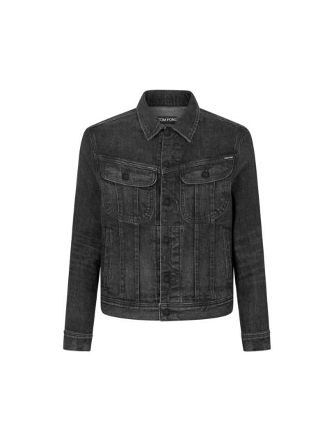 TOM FORD BLACK ICON SELVEDGE DENIM JACKET