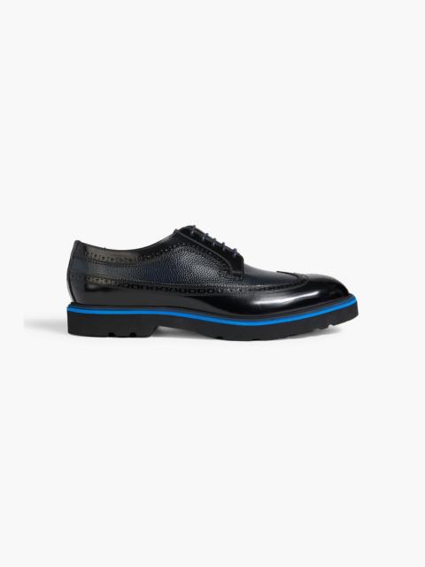 Paul Smith Count smooth and pebbled-leather Oxford brogues