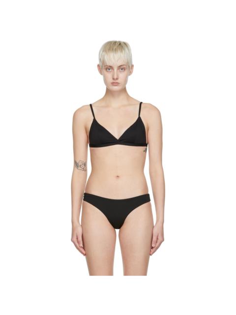 ASCENO Black Genoa Bikini Top