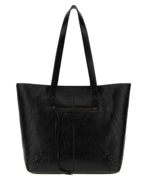 BALENCIAGA Balenciaga Men Black Leather Le City Shopping Bag