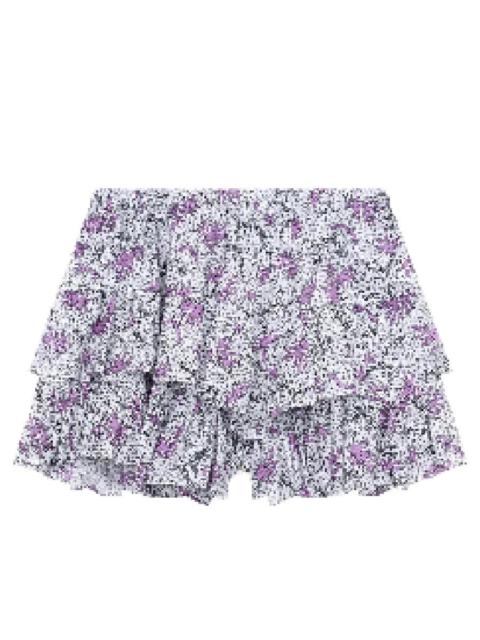 Isabel Marant Etoile Jocadia Cotton Frilly Shorts