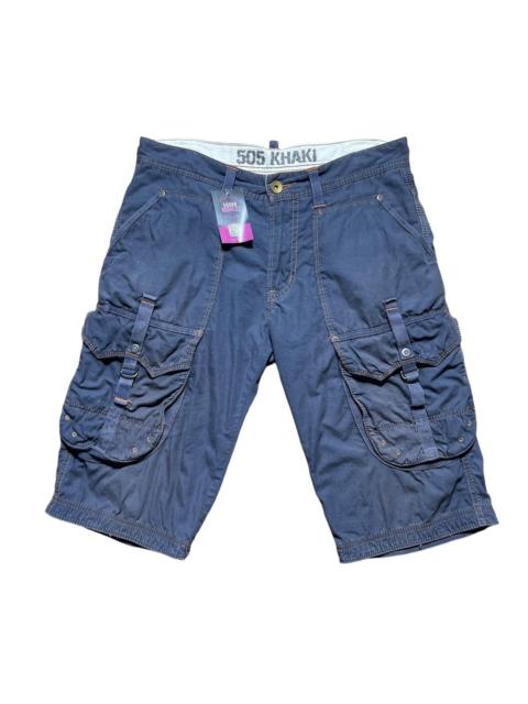 Other Designers Edwin 505 Khaki Short Cargo Tactical Pocket Pants Size 34’