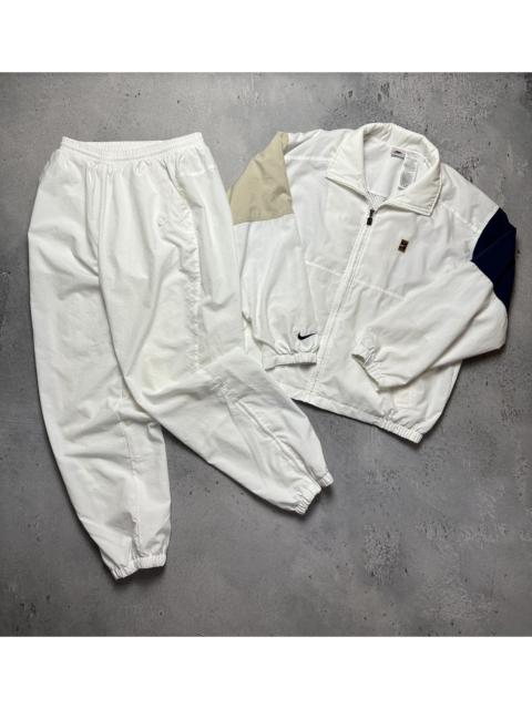 90s Nike Court Vintage Oversize Drill Nylon Track Suit y2k