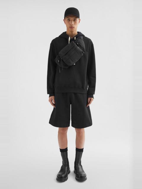 Jil Sander Cotton Terry Hooded Sweatshirt