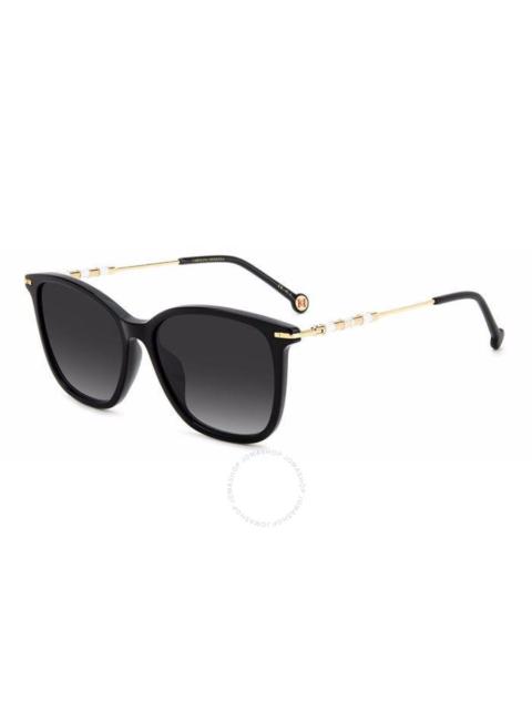 CAROLINA HERRERA Carolina Herrera Grey Shaded Square Ladies Sunglasses HER 0100/G/S 0807/9O 56
