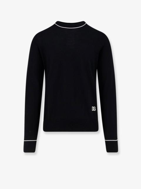 Dolce & Gabbana Dolce & Gabbana Virgin Wool Sweater With Embroidered Dg Logo