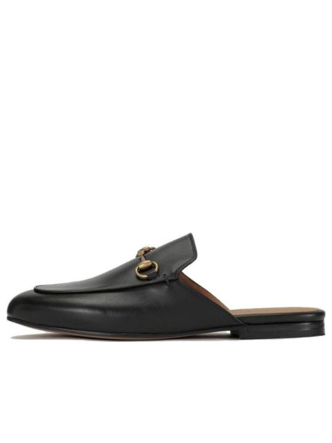 (WMNS) Gucci Princetown 'Black Leather' 423513-BLM00-1000