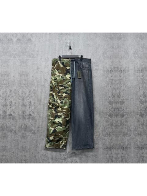 BALENCIAGA Balenciaga New Distressed Patchwork Cargo Jeans