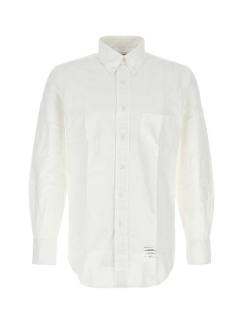 Thom Browne Thom Browne Men White Oxford Shirt