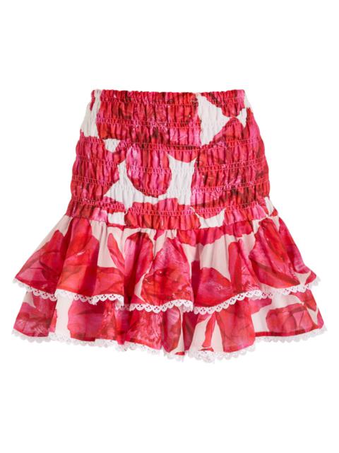 Charo Ruiz Charo Ruiz Ibiza Pinel Floral-print Cotton-blend Mini Skirt