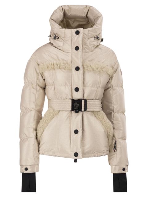 Moncler Grenoble Moncler Grenoble Women Mondim - Metallic Ski Jacket With Shearling Hood
