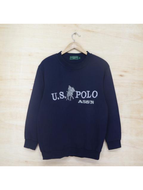 Other Designers Vintage 90s US POLO ASSN Big Logo Embroidered Sweater Sweatshirt Pullover Jumper