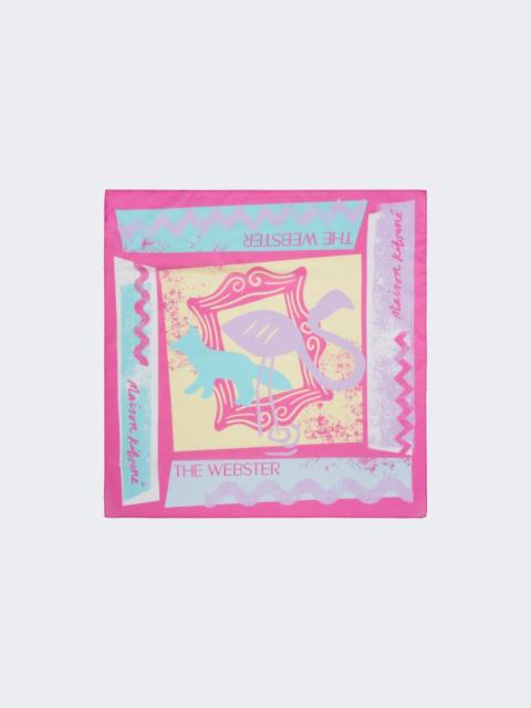 Maison Kitsuné X The Webster Bandana Flamingo Pink