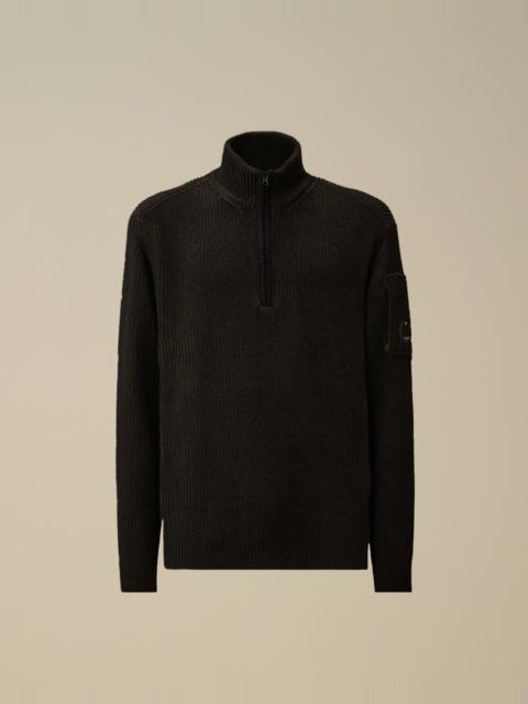 C.P. Company Fleece Knit Half Zip Sweater