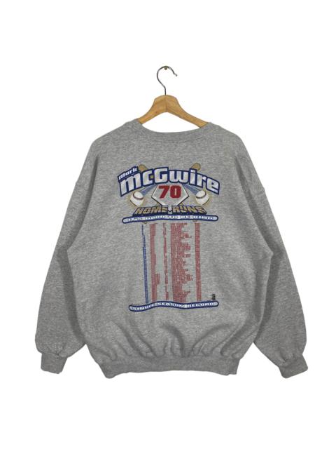 Other Designers Vintage - Vintage 90s Mark Mcgwire 70 Home Runs 1998 Sweatshirt L Size