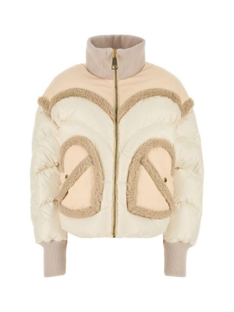 Khrisjoy Women Ivory Nylon Corazon Down Jacket