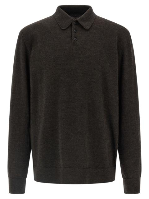 Maison Margiela Maison Margiela Men Suede Patch Polo Shirt