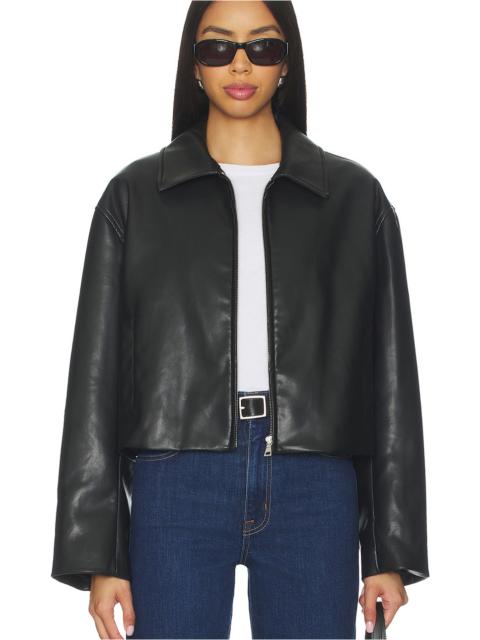 Enza Costa Leather Minimal Jacket