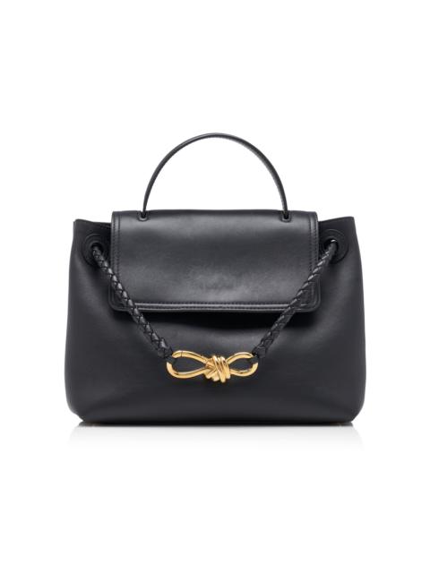 Bottega Veneta Small Ciao Ciao Leather Top Handle Bag black