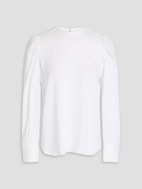Another Tomorrow Stretch-crepe blouse