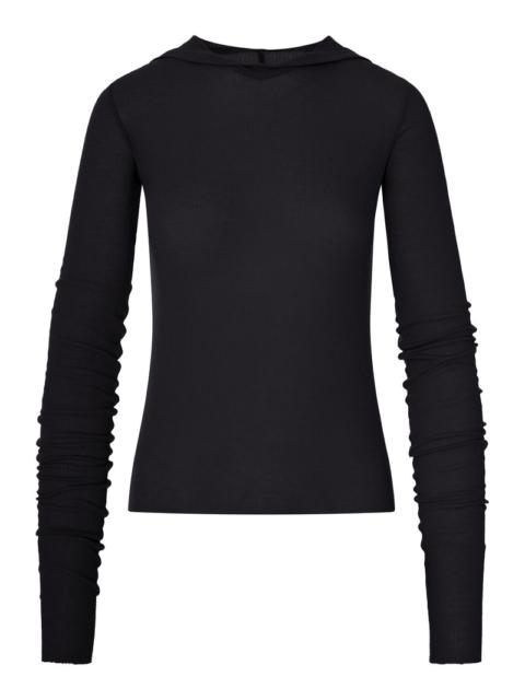 Rick Owens Rick Owens Women Ribbed Knit Hoodie