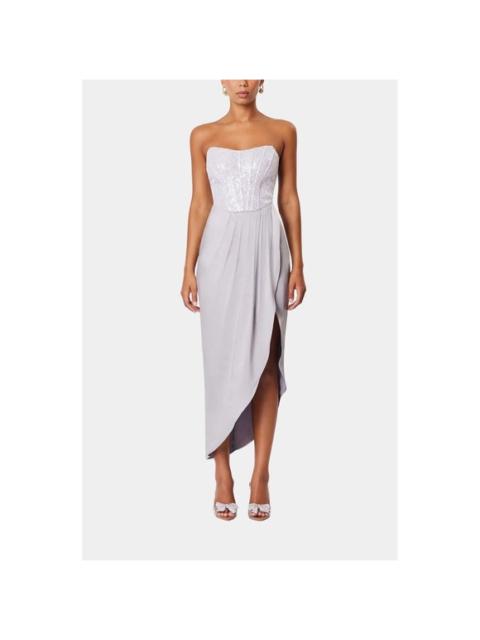 Other Designers NWT Elliatt Petra Strapless Sequin Bodice Midi Dress in Ash Lilac Sz Small $255