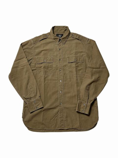 Ralph Lauren Ralph Lauren Double RL RRL Utility Shirt Military Dark Khaki