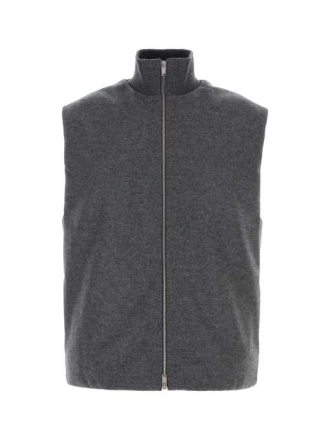 Jil Sander Jil Sander Men Dark Grey Wool Sleeveless Jacket