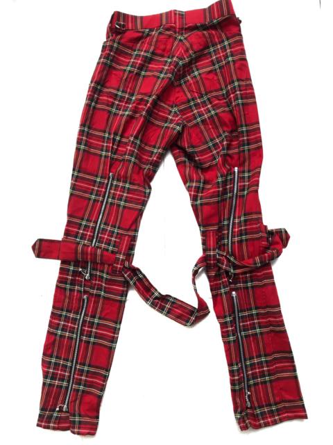 Other Designers Japanese Brand - Made In Japan Checkered Zipper Punk Bondage Pants