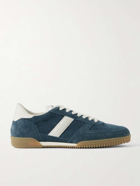 TOM FORD Terence Leather-Trimmed Suede Sneakers