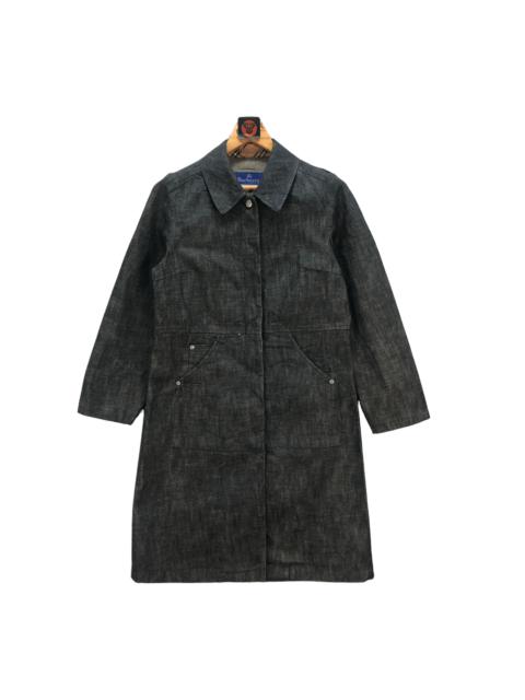 BURBERRYS OF LONDON BLUE LABEL DENIM LONG COAT #6682-79