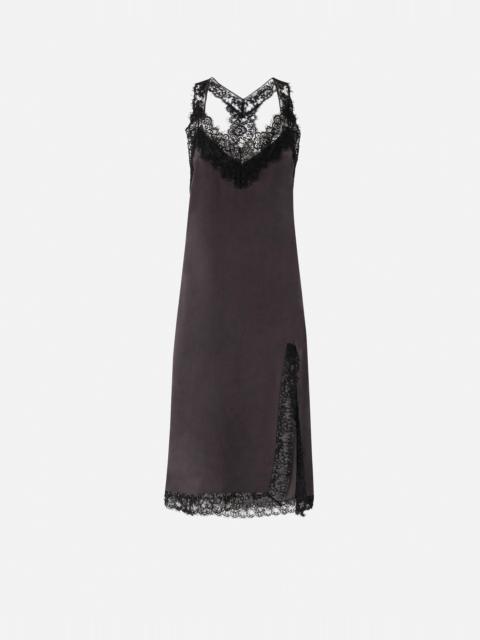 PINKO SILK AND LACE LINGERIE DRESS