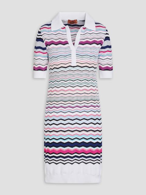 Missoni Crochet-knit cotton-blend mini dress
