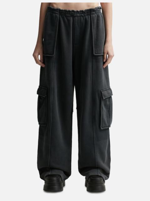 alexanderwang.t OVERSIZED CARGO SWEATPANTS