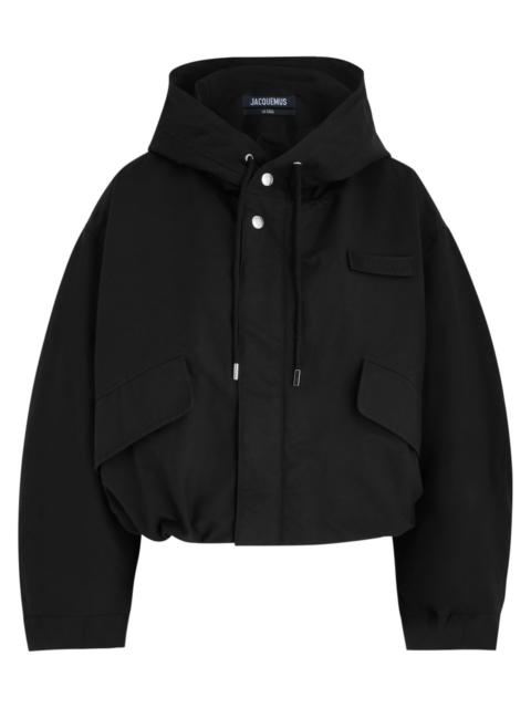 JACQUEMUS La Parka Courte Caraco hooded canvas jacket