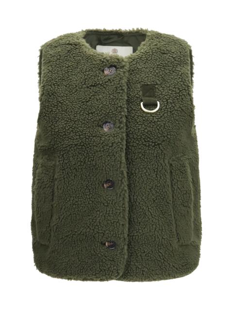 Barbour Barbour Bowes Teddy Fleece Gilet Olive