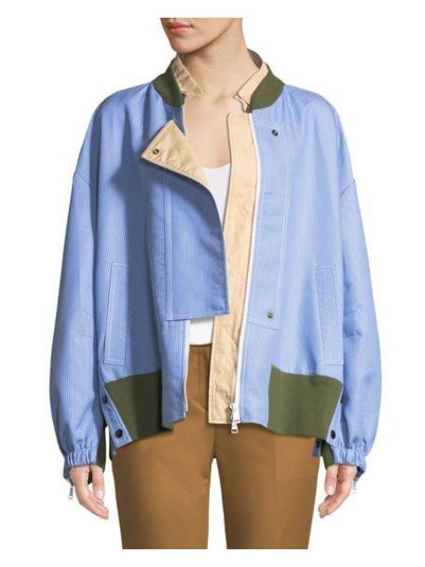 Other Designers N21 × No. 21 - No21 Asymmetric Patchwork Bomber Jacket