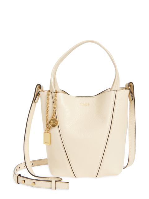 Chloé Chloé Small Spin Leather Crossbody Tote in Sweet Beige at Nordstrom