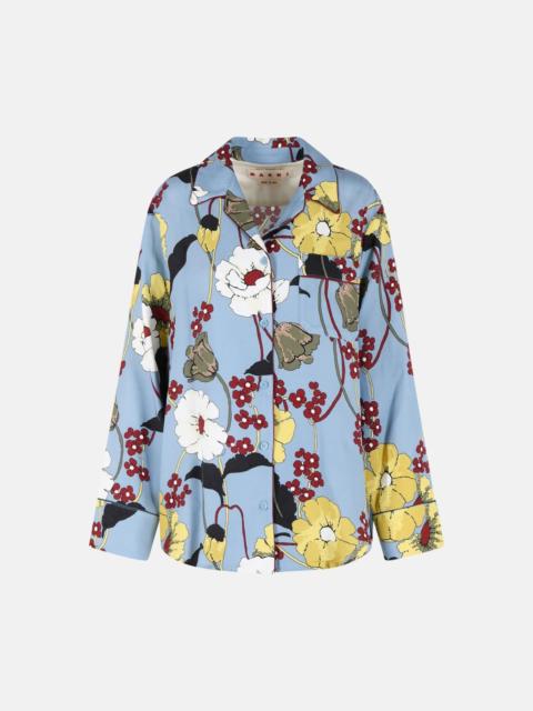 Marni LIGHT BLUE VISCOSE SHIRT