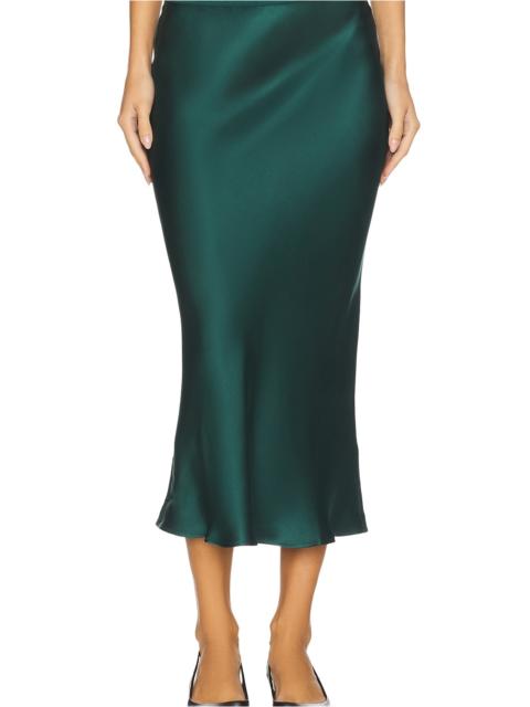 ANINE BING Bar Silk Skirt