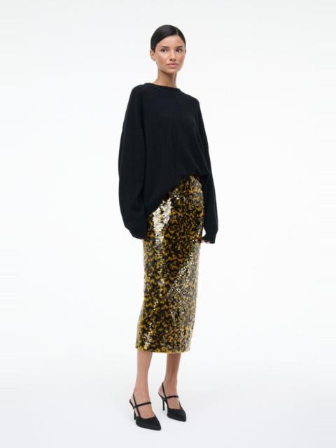 STAUD STAUD CIARA SKIRT TURMERIC BLACK