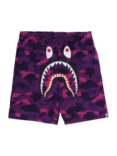 BAPE ABC Camo Shark Sweatshorts 'Purple'