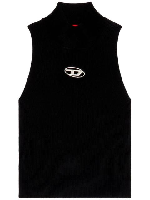 Diesel Diesel Women Cut-Out Logo Tank Top