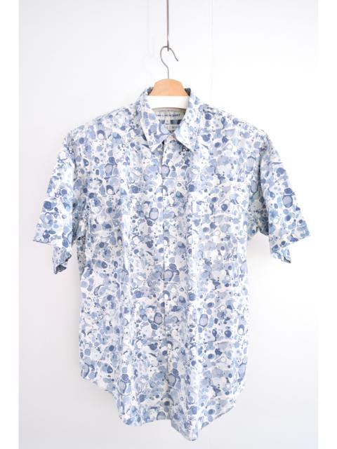 1990s Cotton 墨流し (suminagashi) Print Shirt