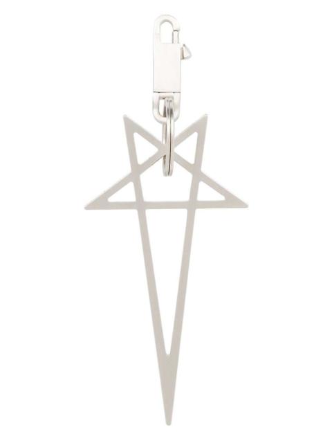 Rick Owens Rick Owens Women Rick Owens Ss26 Temple Big Pentagram In Palladium-Tone Brass