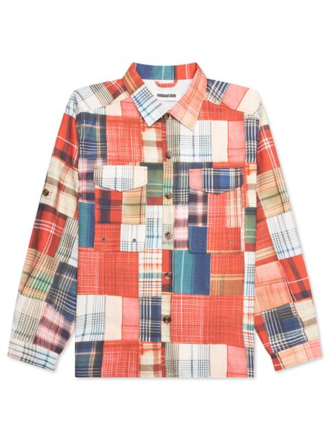 Metalwood Studio MADRAS PATCH EXPLORER SHIRT - MULTI