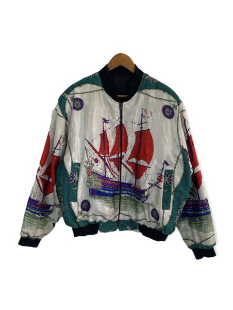 Other Designers Vintage - NICE DESIGN LUXURY STYLE BOMBER SILK JACKET
