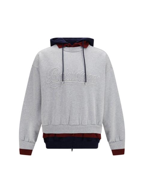 BALENCIAGA Balenciaga Three-layer Hoodie Heather Grey