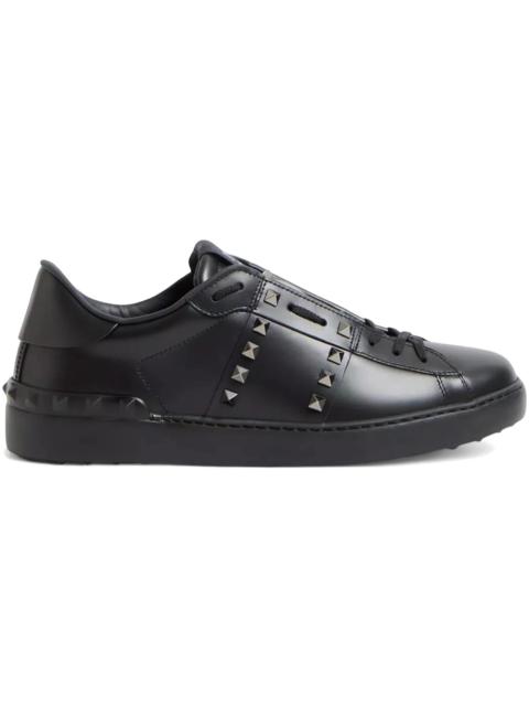 Valentino Valentino Rockstud Untitled Sneaker Black Calf Leather